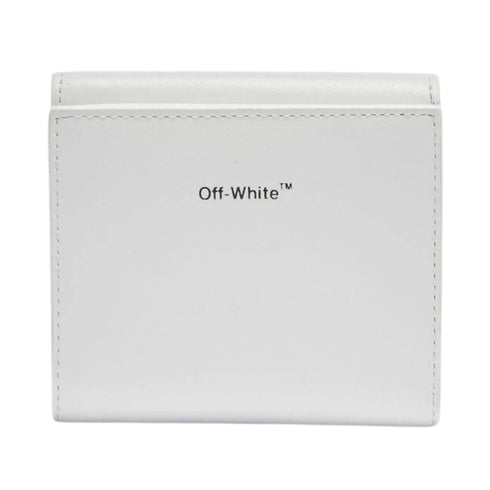 Off White Quote Logo White Jitney French Purse
