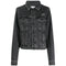 Off-White Diag Design Regular Fit Dark Grey Denim Jacket XS