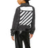 Off-White Diag Design Regular Fit Dark Grey Denim Jacket XS