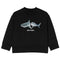 Palm Angels Kids Shark Logo Black Sweatshirt 6Y