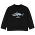 Palm Angels Kids Shark Logo Black Sweatshirt 6Y