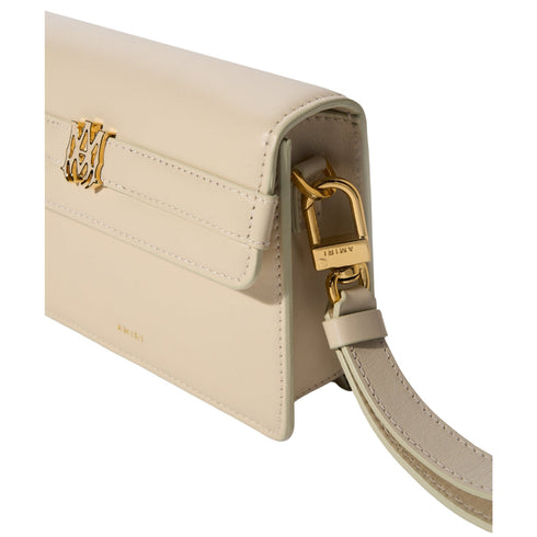 Amiri Calf "MA" Small Clutch Alabaster Bag One Size