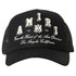 Amiri Varsity Branded Logo Black Trucker Hat One Size
