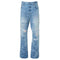 Amiri Aloha Patch Straight Fit Faded Indigo Blue Denim Jeans W30 L32 / 32L