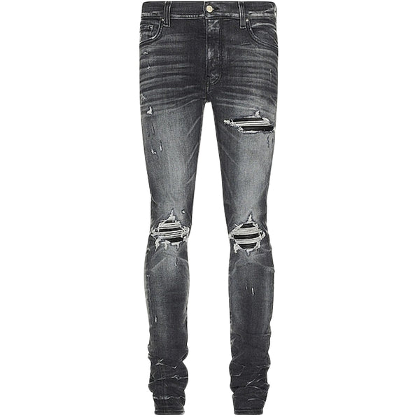 Amiri Mx1 Leather Storm Grey Jeans Pf23Mds045 516 - Style Centre Wholesale