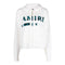 Amiri Leopard MA Bar Logo White Knitted Hoodie XS