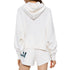 Amiri Leopard MA Bar Logo White Knitted Hoodie XS