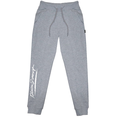 Plein Sport Large Signature Logo Grey Sweatpants S