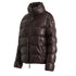 Parajumpers PIA LEATHER PWJKLE30 357 OBSIDION Dark Brown Padded Leather Jacket Womens S