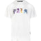 Palm Angels Multicolour Logo White T-Shirt S