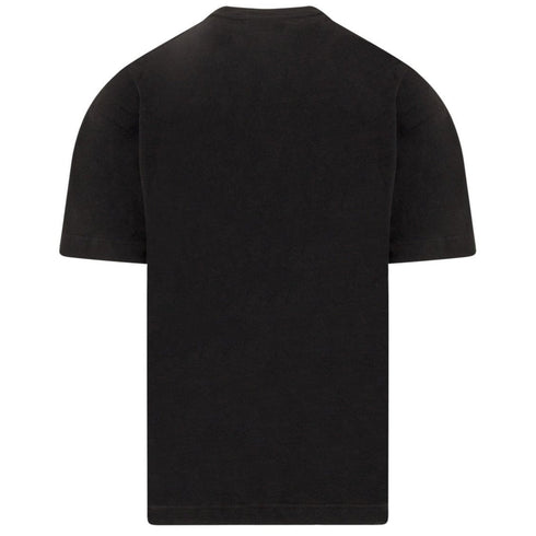 Palm Angels Glittered Galaxy Design Black T-Shirt XS