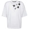 Palm Angels Shooting Stars Overlogo Oversize White T-Shirt XS