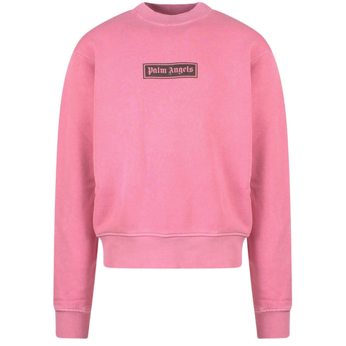 Palm Angels GD Box Logo Crewneck Pink M
