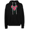 Palm Angels Spray Heart Design Black Hoodie S