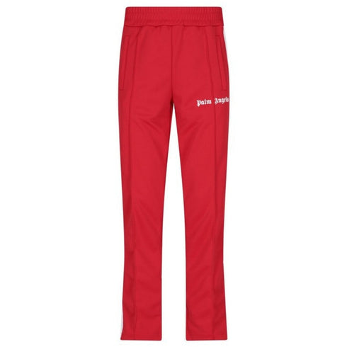 Palm Angels White Striped Classic Red Track Sweatpants S