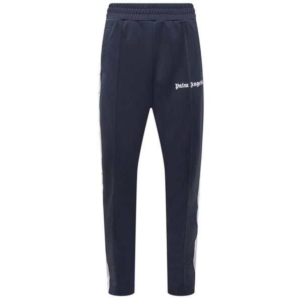 Palm Angels White Striped Classic Navy Blue Track Sweatpants S