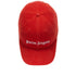 Palm Angels Logo Corduroy Red Cap