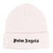 Palm Angels Brand Logo Beige Beanie