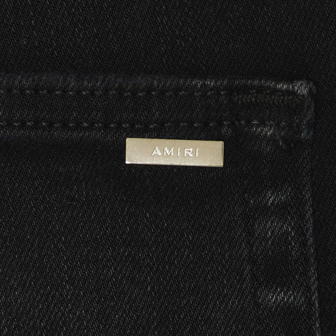 Amiri Boucle Mx1 Aged Black Jeans