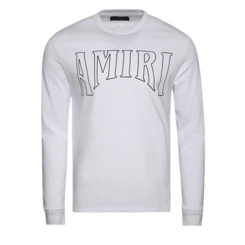 Amiri Sun Logo Long Sleeve White T-Shirt S