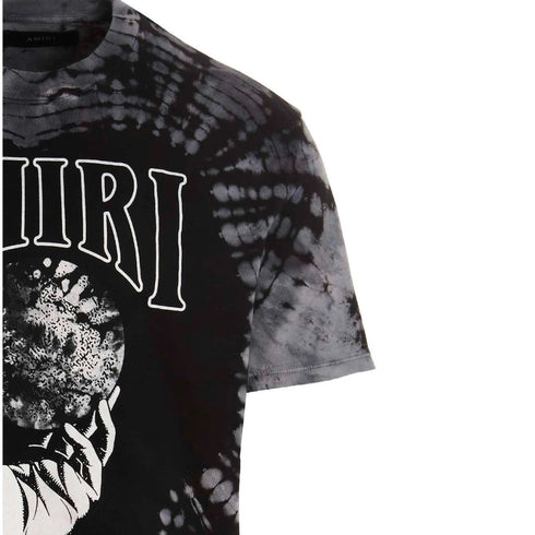 Amiri Crystal Ball SS Logo Tie-Dye Black T-Shirt L