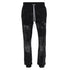 Amiri Cracked Dye Logo Black Sweat Pants S