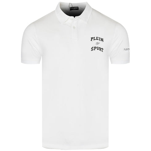 PLEIN SPORT PS25MPL01 WHITE Polo Shirt MALE S