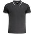 Cavalli Class White Tipped Collar Toned Logo Black Polo Shirt m