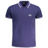 Cavalli Class Tipped Collar White Logo Navy Blue Polo Shirt m