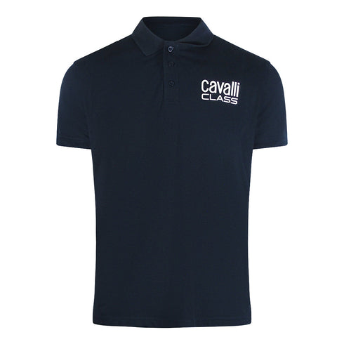 Cavalli Class Qxt64Z Kb002 04926 Navy S S Polo Mens - Style Centre Wholesale