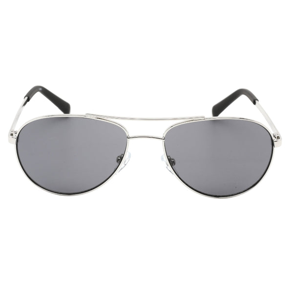 Calvin Klein Black Lens Silver Sunglasses R165S 045