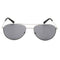 Calvin Klein Black Lens Silver Sunglasses R165S 045