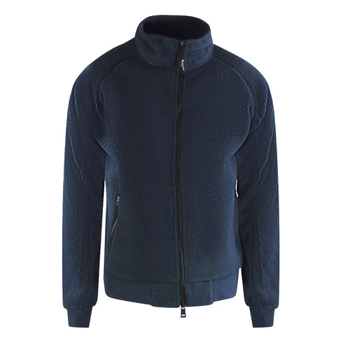 Aquascutum Active One Colorherpa Navy Rf002 11 Navy Blue Sherpa Jacket Male - Style Centre Wholesale