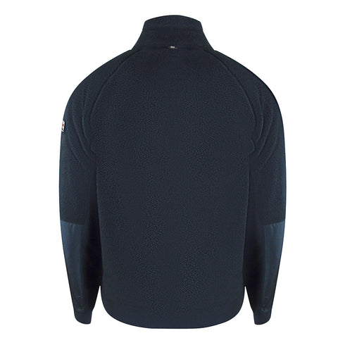 Aquascutum Active One Colorherpa Navy Rf002 11 Navy Blue Sherpa Jacket Male - Style Centre Wholesale