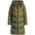 Parajumpers RINDOU PWPUHF33 356 Rosemary GREEN LONG HOODED DOWN JACKET Womens S