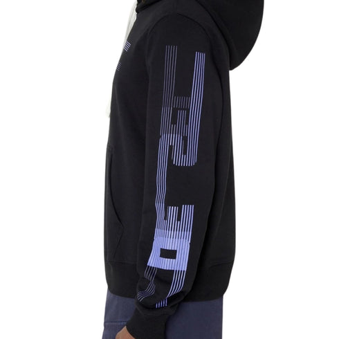 DIESEL S-GINN-HOOD-E3 9XX BLACK HOODED JUMPER MALE S