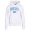 Diesel Varsity Logo White Hoodie S