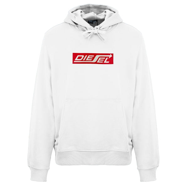 Diesel S Ginn Hood 250111 Off Bright White T Shirt 100 White