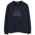 Diesel Monotone Navy Blue Sweatshirt S-GIR-CREWNECK TONE ON TONE FELPA RIAJH 81E