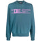 Diesel Striped Logo Blue Sweatshirt S
