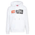 Diesel Denim Division Split Logo White Hoodie S