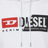 Diesel Denim Division Split Logo White Hoodie S