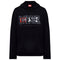 Diesel Double Destroyed Logo Black Hoodie XS