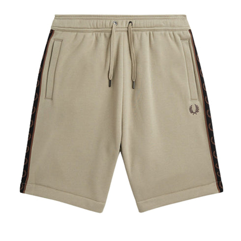 Fred Perry S5507 U84 Warm Grey Sweat Shorts Mens XS