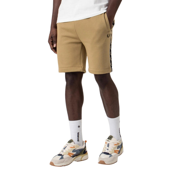 Fred Perry S5507 V19 Warm Stone Sweat Shorts Mens XS