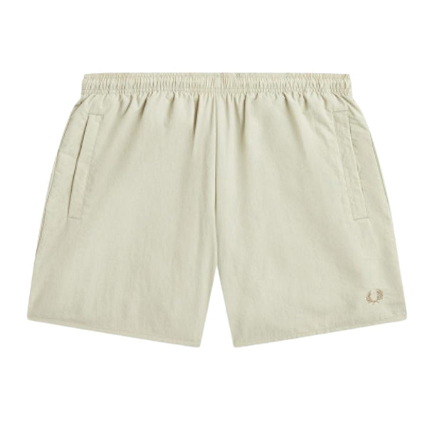 Fred Perry S7179 P04 Light Oyster Swim Shorts Mens XS