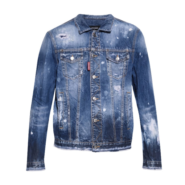 Dsquared2 Dan Jean Navy Blue Denim Jacket M