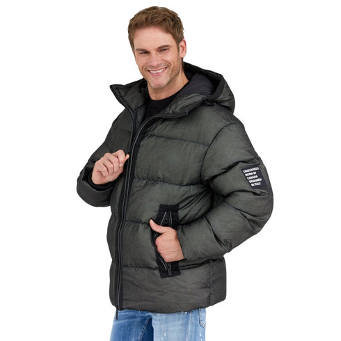 DSQUARED2 Faded Black Puffer Down Jacket W32