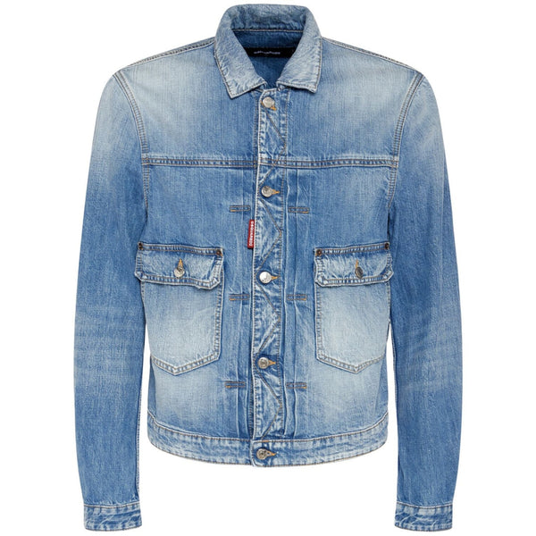 Dsquared2 Heritage Boxy Denim Jacket Navy Blue W32