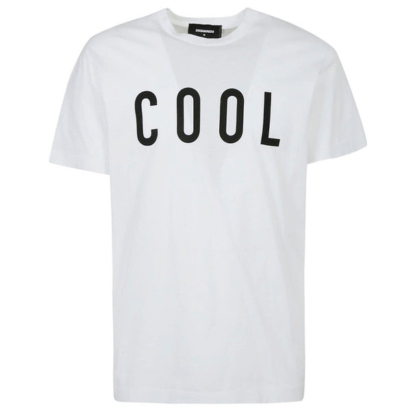 Dsquared2 Cool Print Logo White T-Shirt S